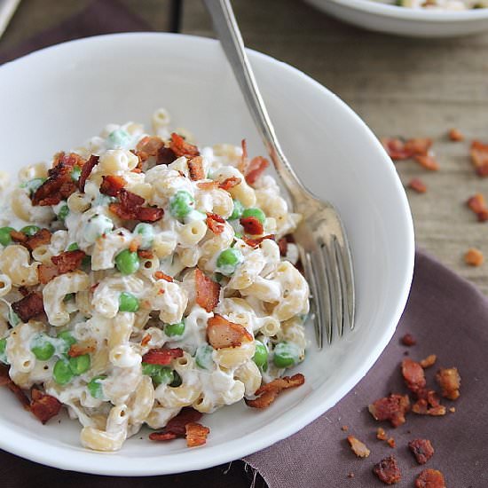 Creamy Greek Yogurt Mac 'n Cheese - Recipe photo by Running to the Kitchen