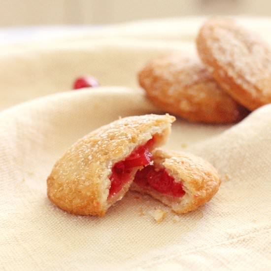 Vegan Cranberry Apple Mini Pies - Recipe photo by TreeseLoveHappiness