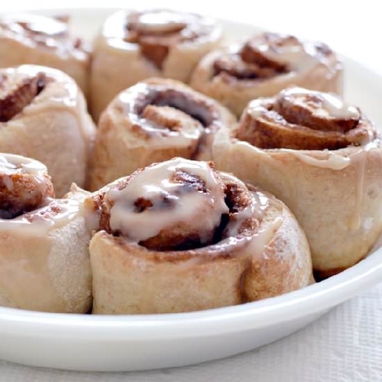 Low Fat Whole Wheat Cinnamon Rolls - Recipe photo by girlwhobakes