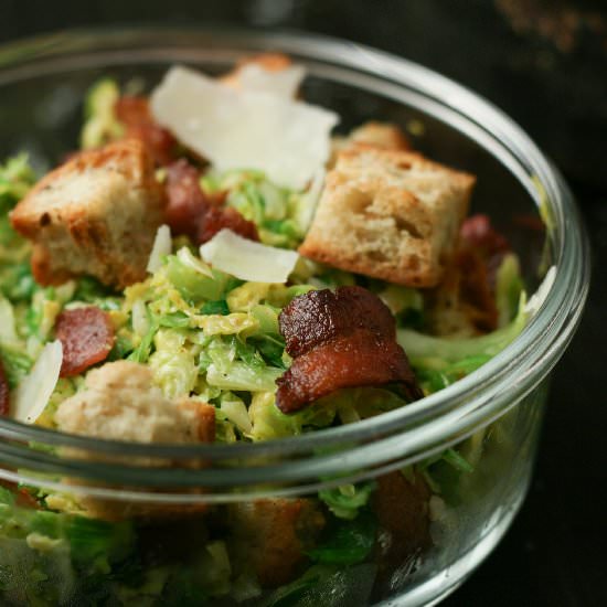 Brussels Sprouts Caesar Salad - Recipe photo by tastesofjuniper