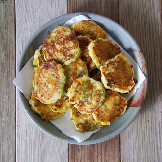 Corn & Courgette Summer Nuggets - Recipe photo by littleandloved