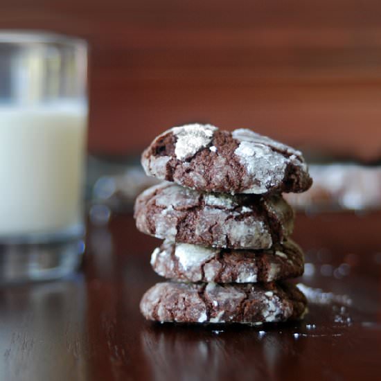 Chocolate Espresso Crinkle Cookie - Recipe photo by loveandduckfat