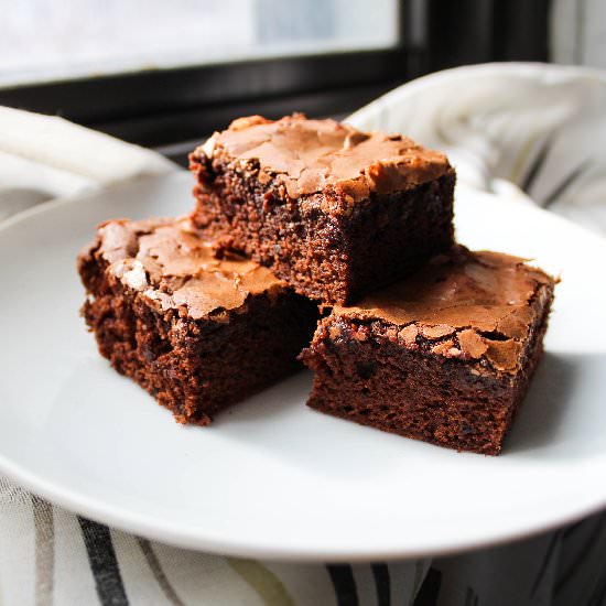 Dark Chocolate Brownies - Recipe photo by dreamingofcheese