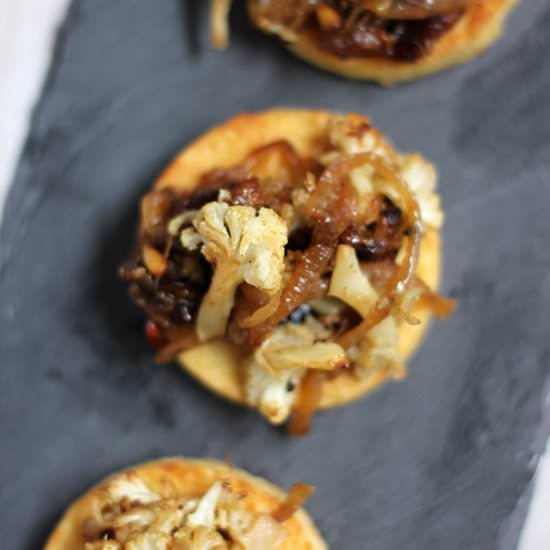 Chickpea Cakes with Cauliflower - Recipe photo by busyinbrooklyn