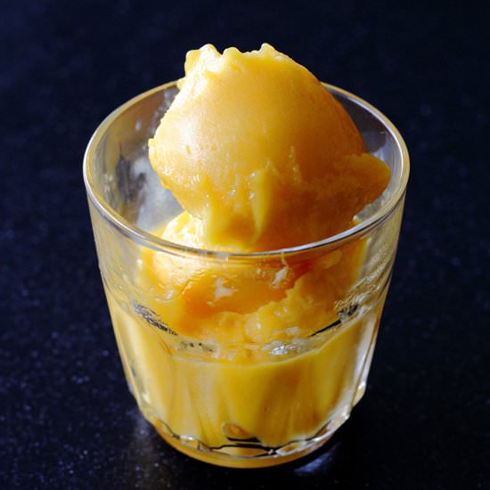 Orange Sorbet - Recipe photo by littleaccidentsinthekitchen
