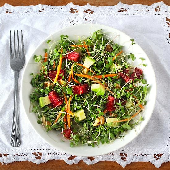 Microgreens Salad - Recipe photo by kitchenvignettes