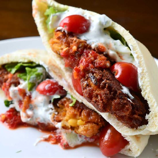 Falafel Pita Sandwich - Recipe photo by LifesAmbrosia