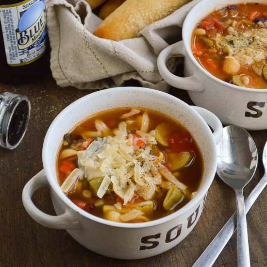 Easy Minestrone Soup - Recipe photo by Sugar Dish Me