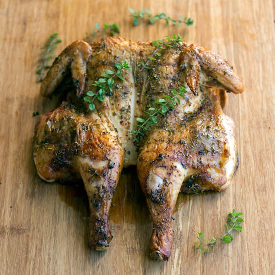 Spatchcock Roast Chicken - Recipe photo by bbqlikeitshot