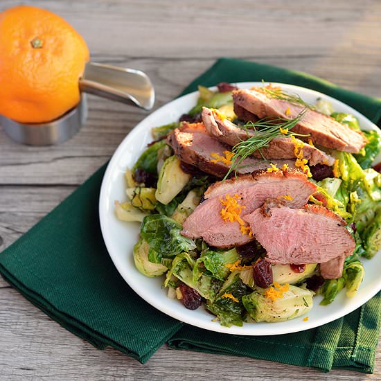 Duck with Brussels and Fennel - Recipe photo by Paleo Fondue