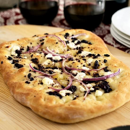 Mediterranean Flatbread - Recipe photo by a family feast