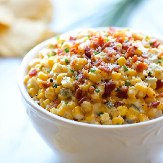 Slow Cooker Corn and Jalapeno Dip - Recipe photo by damndelicious