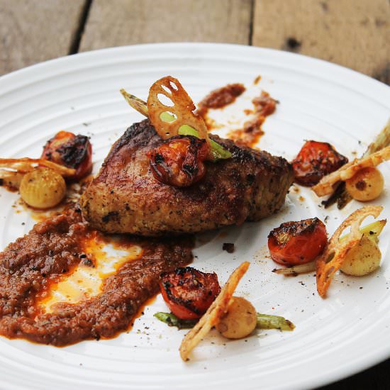 Seared Grouper Roasted Tomato Sauce - Recipe photo by Dentist Chef