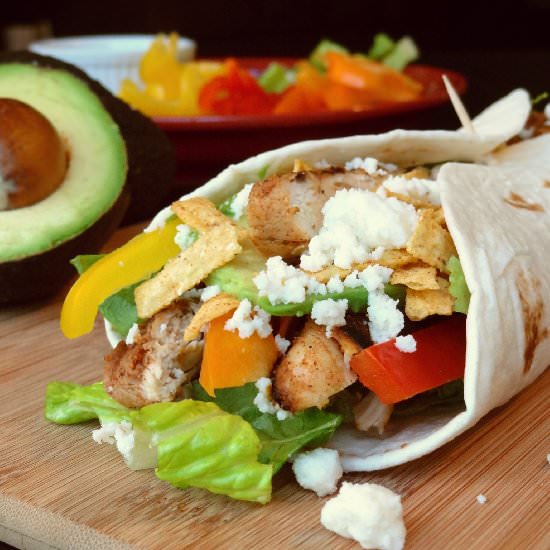 BBQ Chicken Wraps - Recipe photo by garnishandglaze