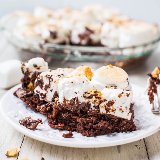 Smores Brownie Pie - Recipe photo by Averie