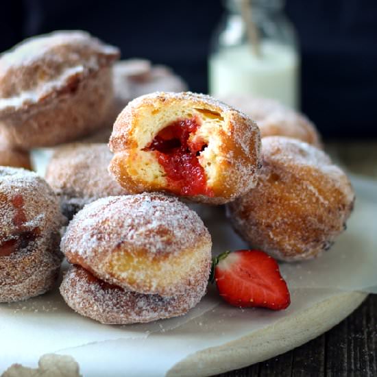 Berliner/ Jam Filled Doughnuts - Recipe photo by Aspoonfulofphotography