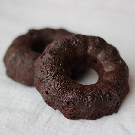 Baked Chocolate Glazed Doughnuts - Recipe photo by OnlyFromScratch