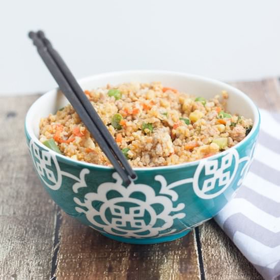 Quinoa Fried Rice with Pork - Recipe photo by simplyquinoa
