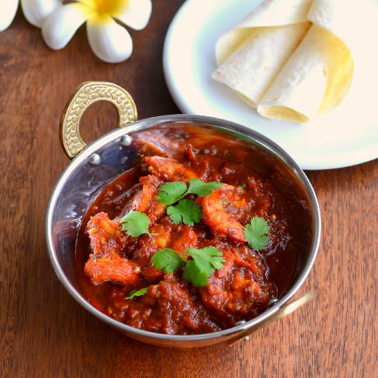Prawn Pathia Curry - Recipe photo by spiceinthecity