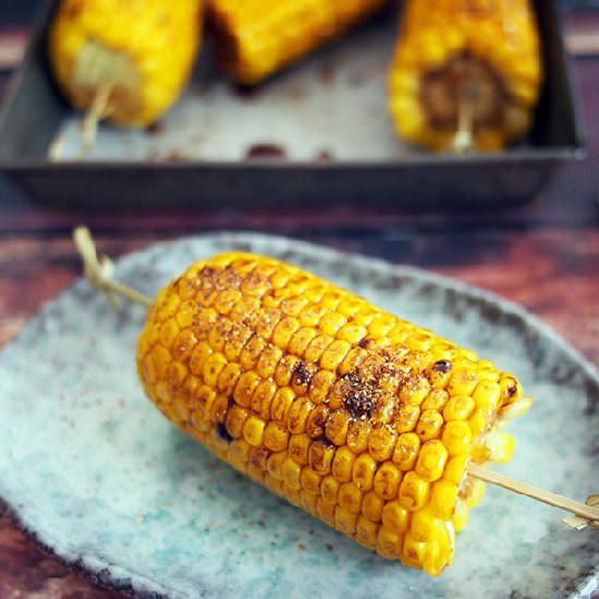 Japanese Style Grilled Corn - Recipe photo by Belly Rumbles