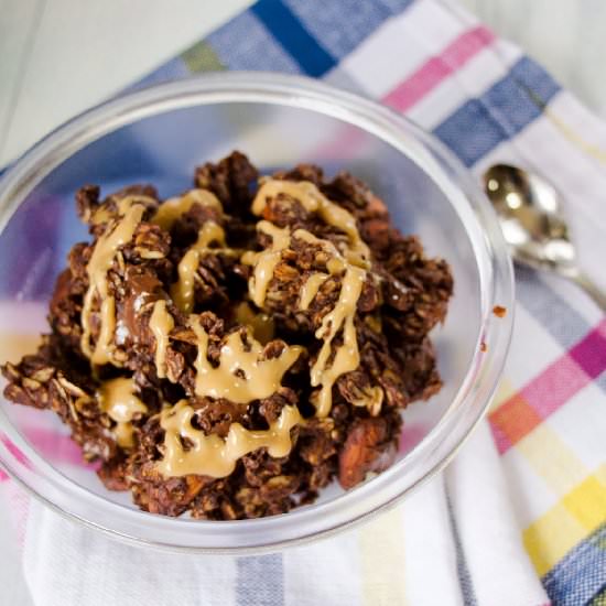 Chocolate Peanut Butter Granola - Recipe photo by passionnebakes