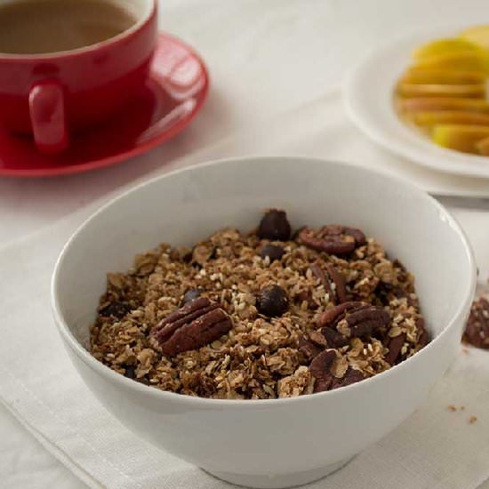 Coconut & Maple Granola - Recipe photo by vegetarianyogi