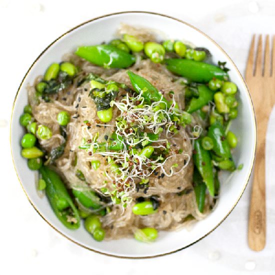 Glass Noodle Primavera - Recipe photo by ProduceonParade