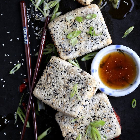 Sesame Crusted Fu - Recipe photo by olivesfordinner