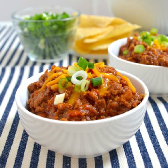 Chocolate Chili - Recipe photo by thepreppedchef