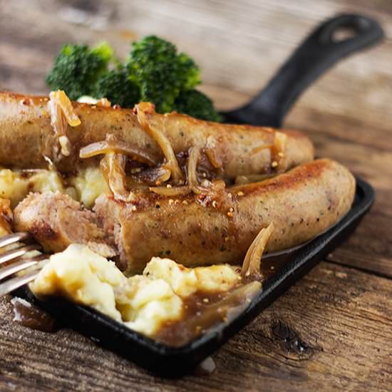 Bangers and Mash - Recipe photo by seasonsandsuppers