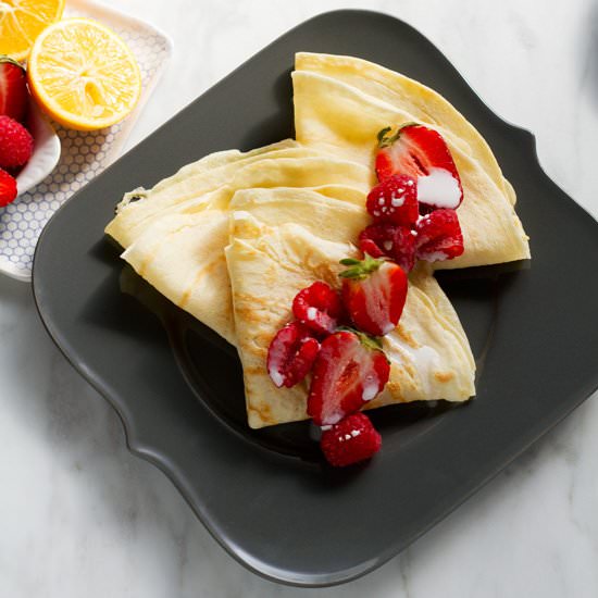 Crepes with Meyer Lemon Curd - Recipe photo by aidamollenkamp
