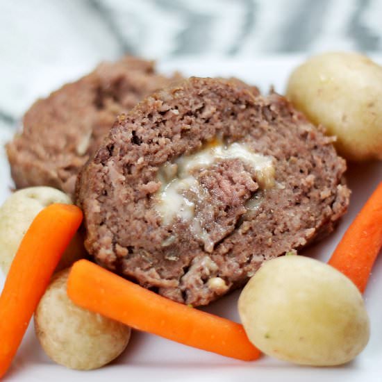 Mozzarella Stuffed Meatloaf - Recipe photo by MerissaA