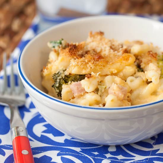 Cheesy Ham & Broccoli Pasta Bake - Recipe photo by tideandthyme