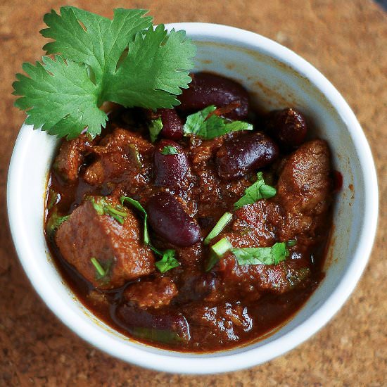 Red Chili Pork with Beans - Recipe photo by theyumyumfactor