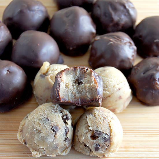 Gluten Free Cookie Dough Truffles - Recipe photo by emthebaker