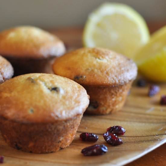 Lemon Cranberry Muffins - Recipe photo by suburble