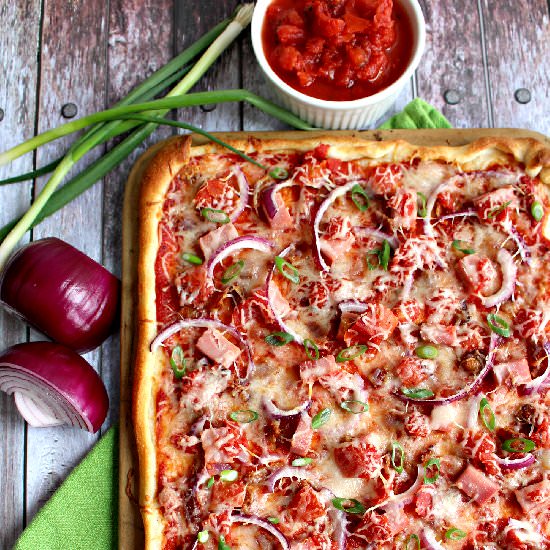 Thin Crust Smokehouse Pizza - Recipe photo by DelightfulEMade