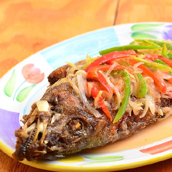 Escabeche Lapu Lapu - Recipe photo by Kawalingpinoy