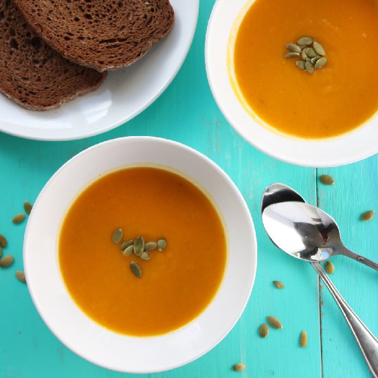 Curried Butternut Squash Soup - Recipe photo by onetoughcookie