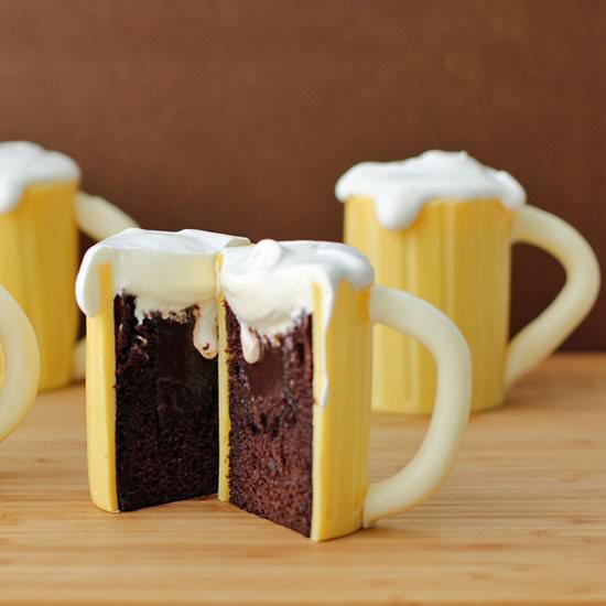 Beer Mug Cakes - Recipe photo by Hungry Happenings