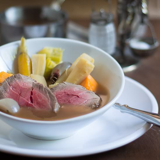 Boeuf à la Ficelle-Beef on a String - Recipe photo by SisBoomBlog
