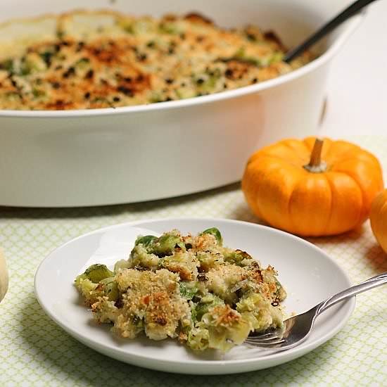 Brussels Sprout & Leek Gratin - Recipe photo by Barbaracooks