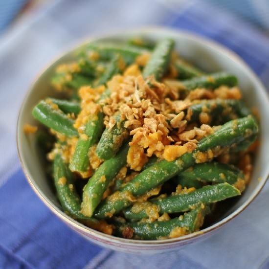 French Beans and Salted Duck Egg Yolks - Recipe photo by rsmacaalay