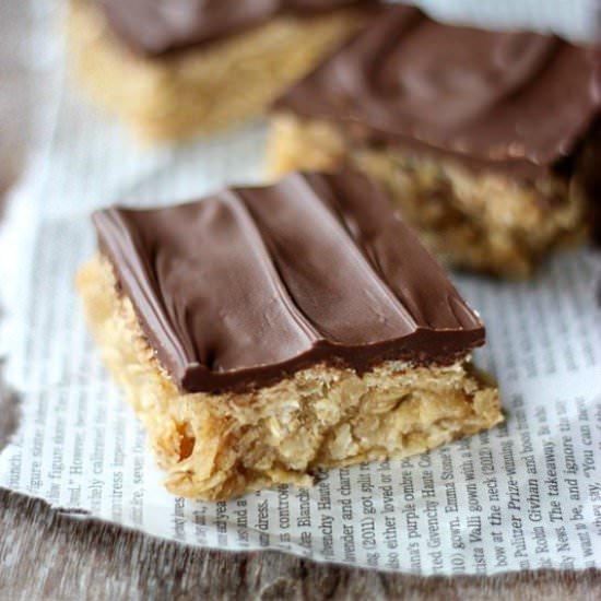 No-Bake Oatmeal Peanut Butter Bars - Recipe photo by simplygloria