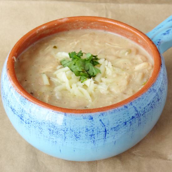 White Chicken Chili - Recipe photo by garnishandglaze