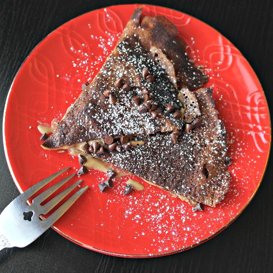 Whole Wheat PB Chocolate Crepes - Recipe photo by thienkim