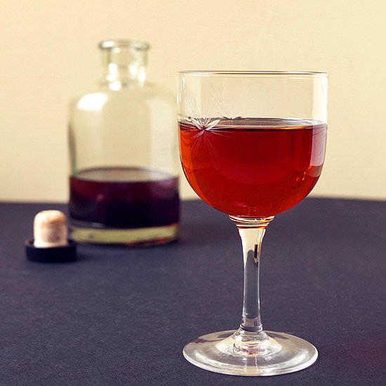 Barrel Aged Hanky Panky Cocktail - Recipe photo by stirandstrain