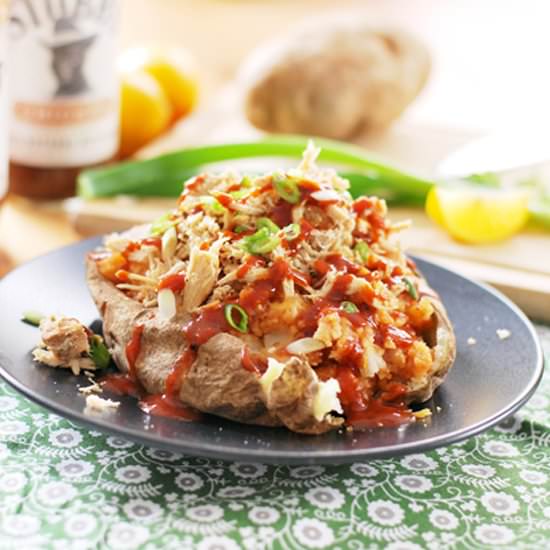 Shredded Chicken BBQ Baked Potato - Recipe photo by asunshinyday