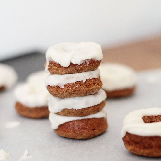 Baked Apple Cinnamon Mini Doughnuts - Recipe photo by Bailey Ana Cakes