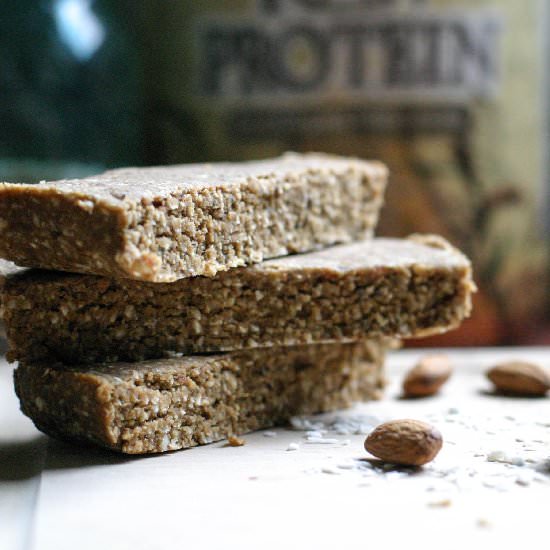 Spiced Coconut + Almond Energy Bars - Recipe photo by Poppies and Papayas